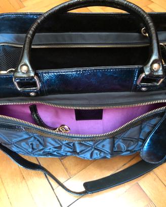 Borsa in vernice nera per cane