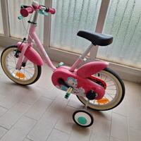 Bici per bimba con rotelle estraibili 
