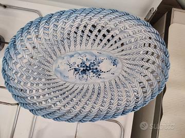 Centrotavola Cestino ceramica traforato


