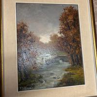 Dipinto olio su tela autore P. Bertola