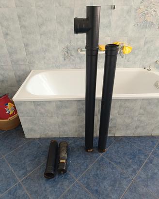 Stufa pellet tubi diametro 80