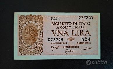 Biglietto di Stato 1 Lira 1944