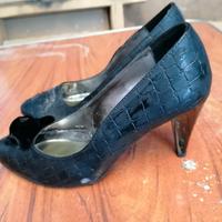 Decolette Pelle nera n 39