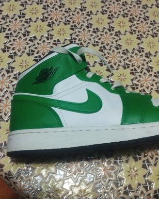 JORDAN 1 verdi e bianche 