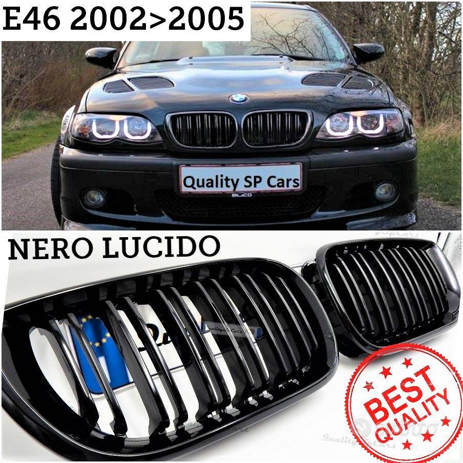 Griglie Anteriori BMW E46 Nero Lucido | Doppia Linea | Compatibile Serie 3 4 Porte 2002-2004 - Foto 8