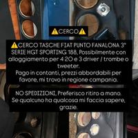 TASCHE FIAT PUNTO 188 3° SERIE LEGGI DESCRIZIONE
