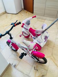 Bicicletta e triciclo per bimba