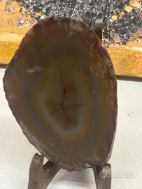 Agata Marrone minerale da esposizione