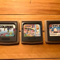 Sega Game Gear 3 giochi originali