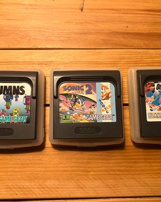 Sega Game Gear 3 giochi originali
