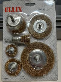 Ellix spazzole metalliche per trapano