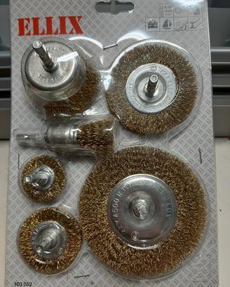 Ellix spazzole metalliche per trapano