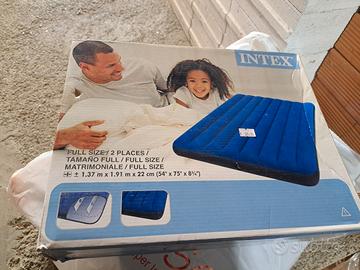 materasso ad aria MATRIMONIALE intex blu