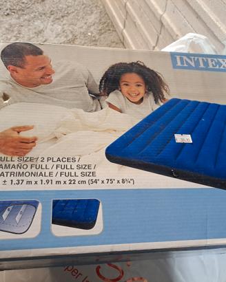 materasso ad aria MATRIMONIALE intex blu