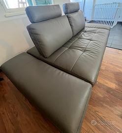 DIVANO IN ECOPELLE GRIGIO