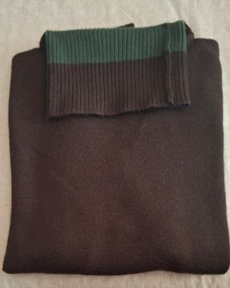 Maglione marrone, dolcevita