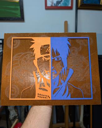 rilevo in legno Naruto - Sasuke da collezione