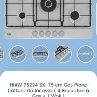 Piano cottura da incasso Beko