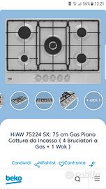 Piano cottura da incasso Beko