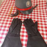 casco e guanti vintage 