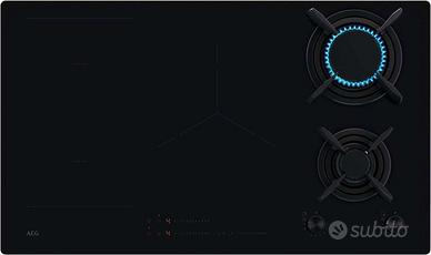 AEG P.COTTURA IN VETRO GAS-INDUZIONE HDB95623NB