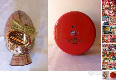 Oggetti in latta Ferrero vintage e altro in latta