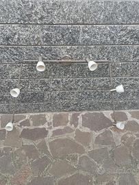 barra con faretti snodabile lunghezza cm 225