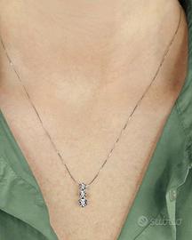 Collana Trilogy oro bianco e diamanti