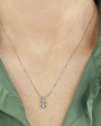 Collana Trilogy oro bianco e diamanti