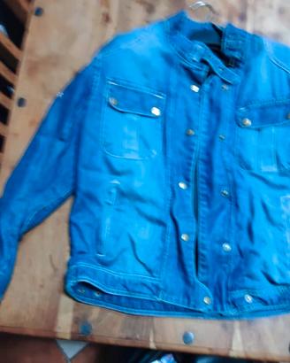 Giacca moto denim 