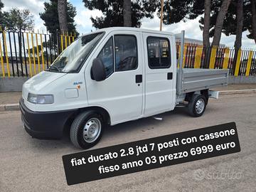 Fiat ducato 2.8 jtd 7 posti con cassone anno 03