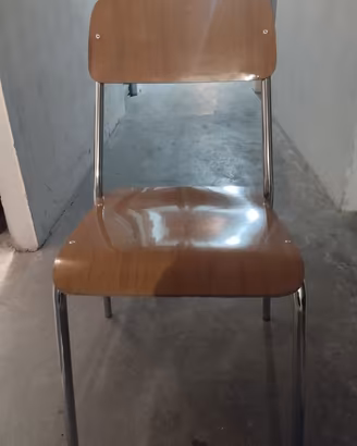 sedie formica acciaio anni 70 modernariato 