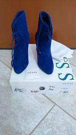 Stivaletti GUESS Blu Elettrico in Camoscio – n. 36