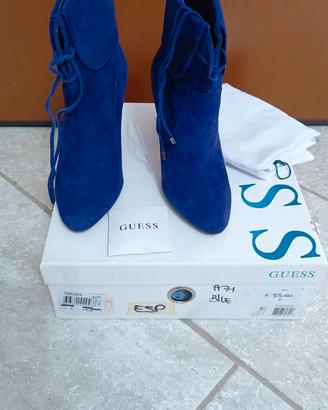 Stivaletti GUESS Blu Elettrico in Camoscio – n. 36