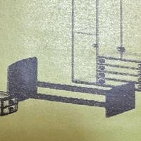 Struttura con spalliera per letto singolo