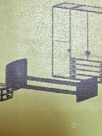 Struttura con spalliera per letto singolo