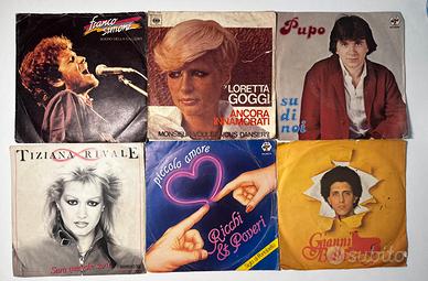 Lotto 6 vinili 45 giri vintage italiani anni ‘70