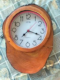 Orologio muro legno artigianale