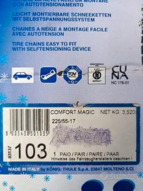 catene da neve per auto