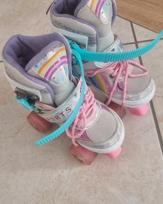 Pattini a rotelle bambina 30-34