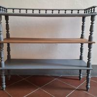 Scaffale in legno Shabby o Libreria a Giorno.