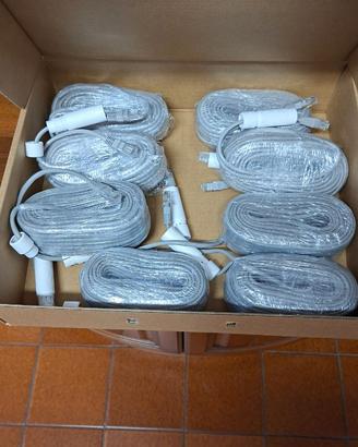 N. 8 pz. Cavo Ethernet RJ45 M/M 18mt. CAT5E