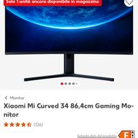 Xiaomi Mi Curved Gaming Monitor 34”