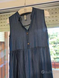 vestito lungo jeans leggero 