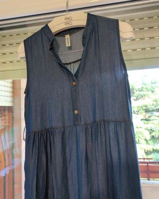 vestito lungo jeans leggero 