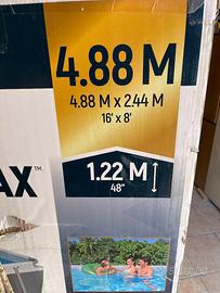 Piscina bestway 488 cm x 244 cm altezza 122cm