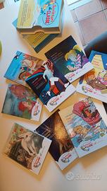 raccolta di 8 libri con 2 raccoglitori 