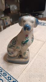 Cane in ceramica dipinta a mano 