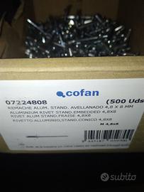 500pz RIVETTO ALL,STAND.CONICO 4,8X8 (10 sc disp)