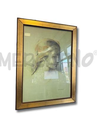 QUADRO SYLVIA LEFKOVITZ CARBONCINO E TECNICA MISTA